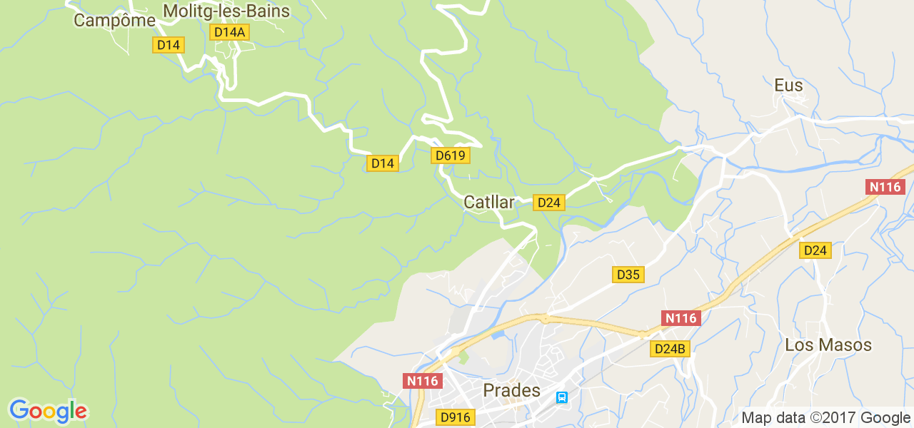 map de la ville de Catllar