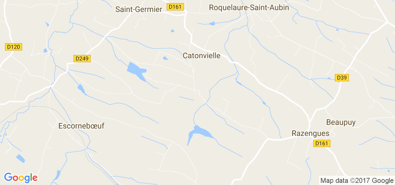 map de la ville de Catonvielle