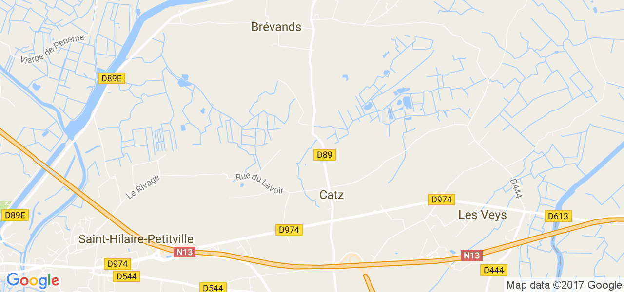 map de la ville de Catz