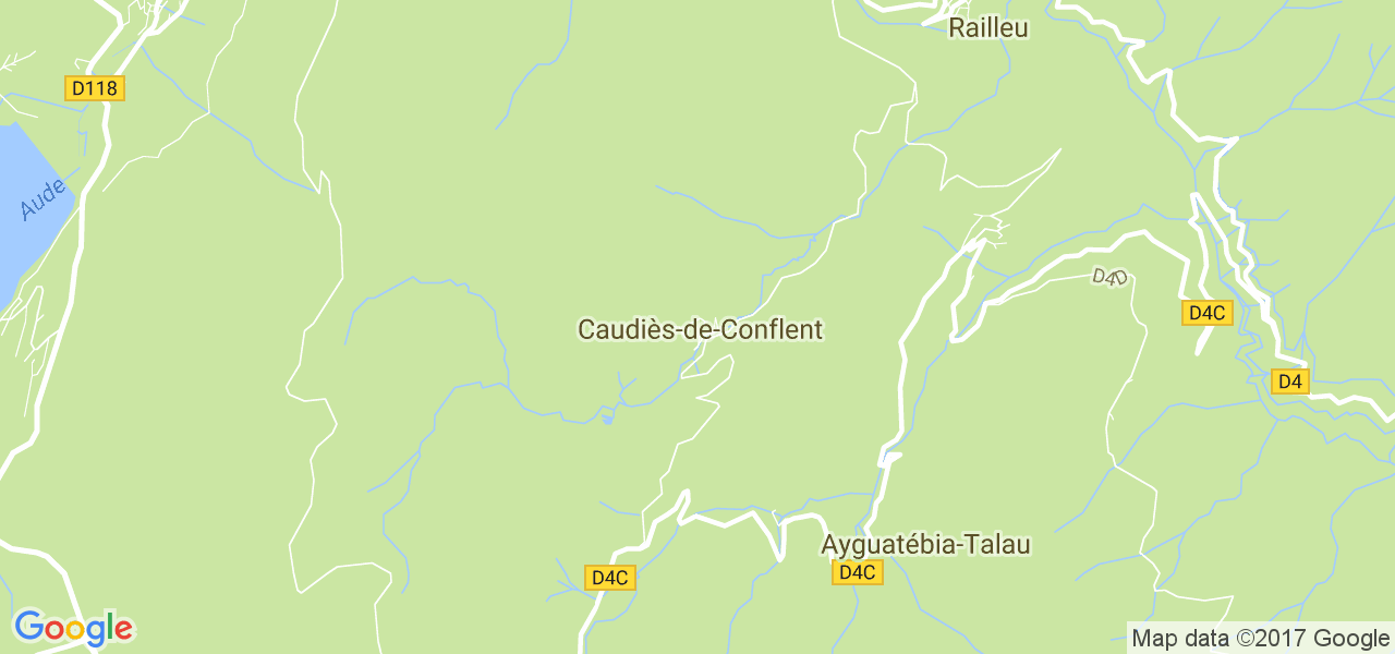 map de la ville de Caudiès-de-Conflent