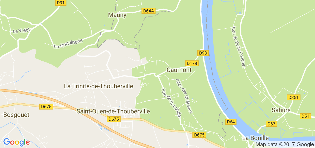 map de la ville de Caumont