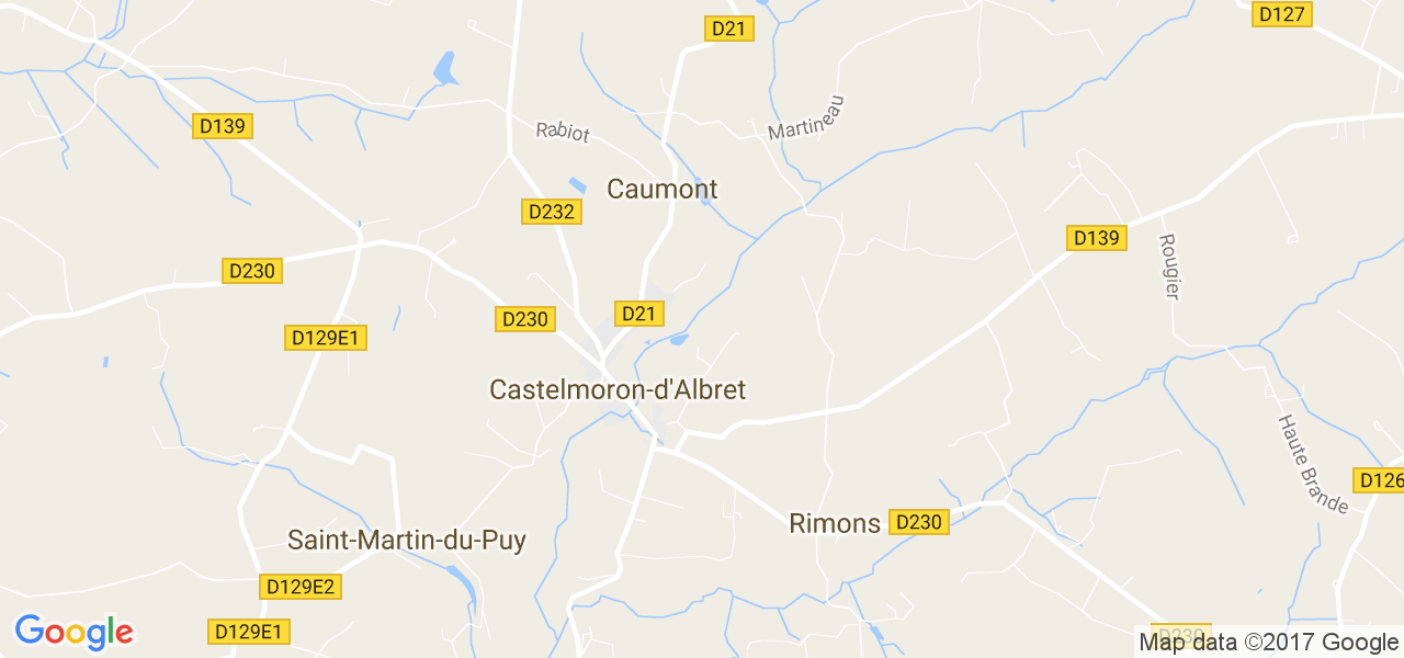 map de la ville de Caumont