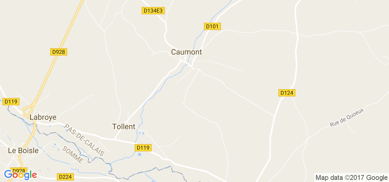 map de la ville de Caumont