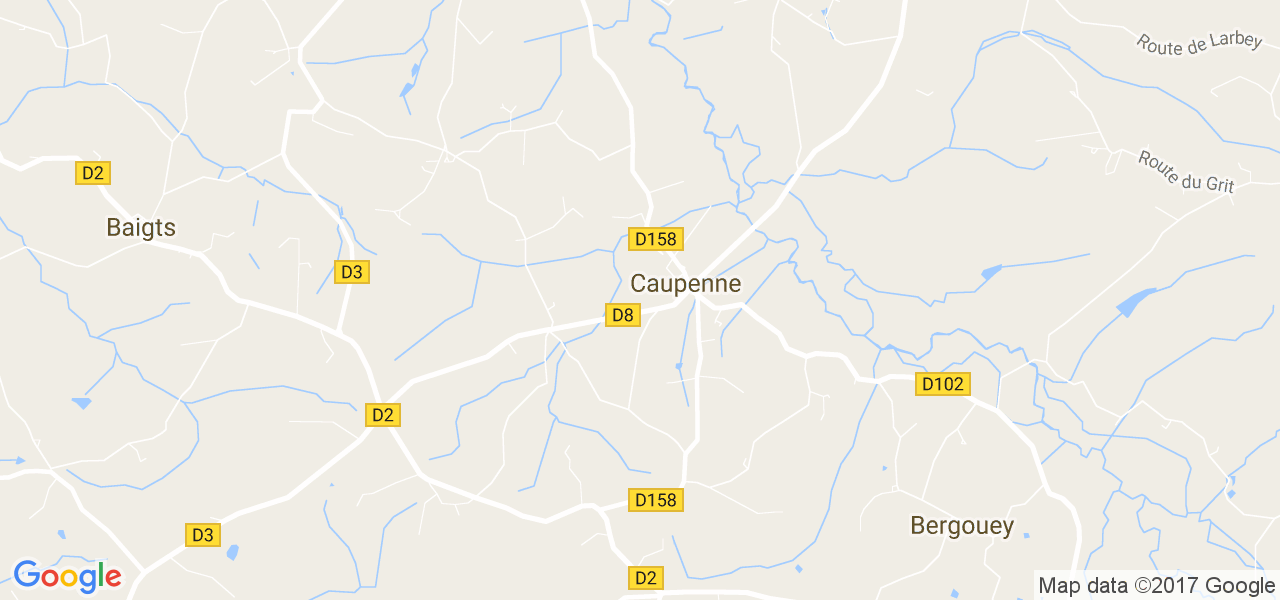 map de la ville de Caupenne