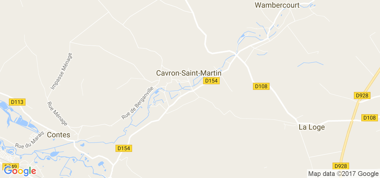 map de la ville de Cavron-Saint-Martin