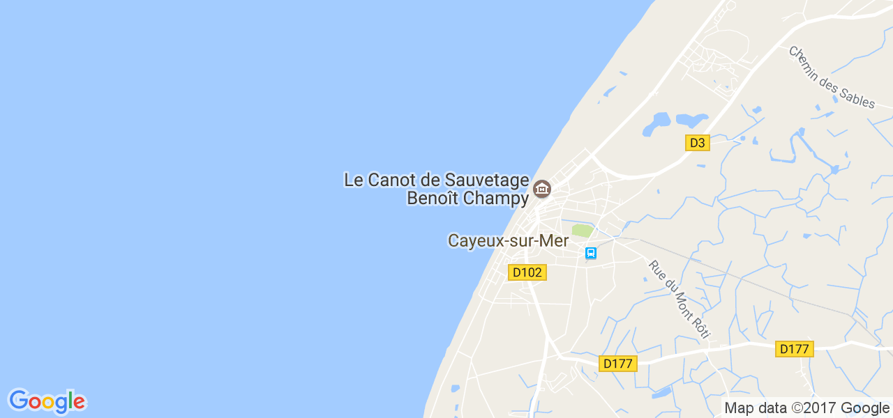 map de la ville de Cayeux-sur-Mer