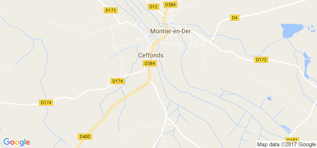 map de la ville de Ceffonds