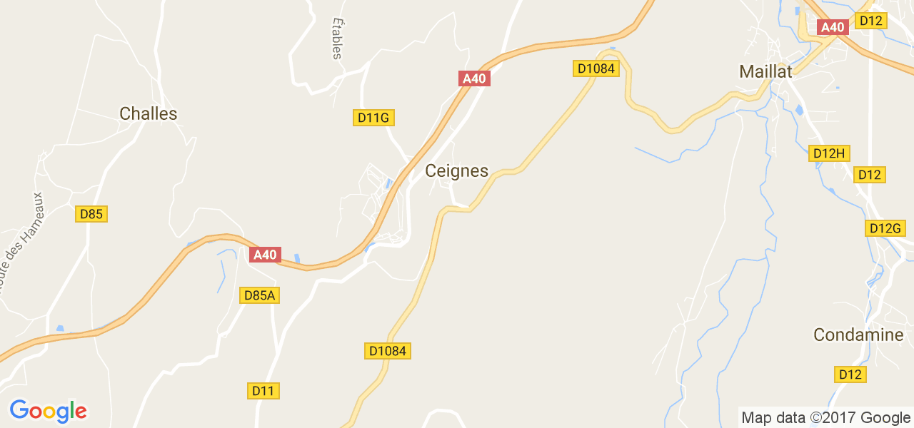 map de la ville de Ceignes