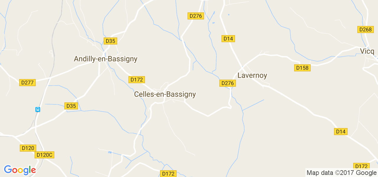 map de la ville de Celles-en-Bassigny