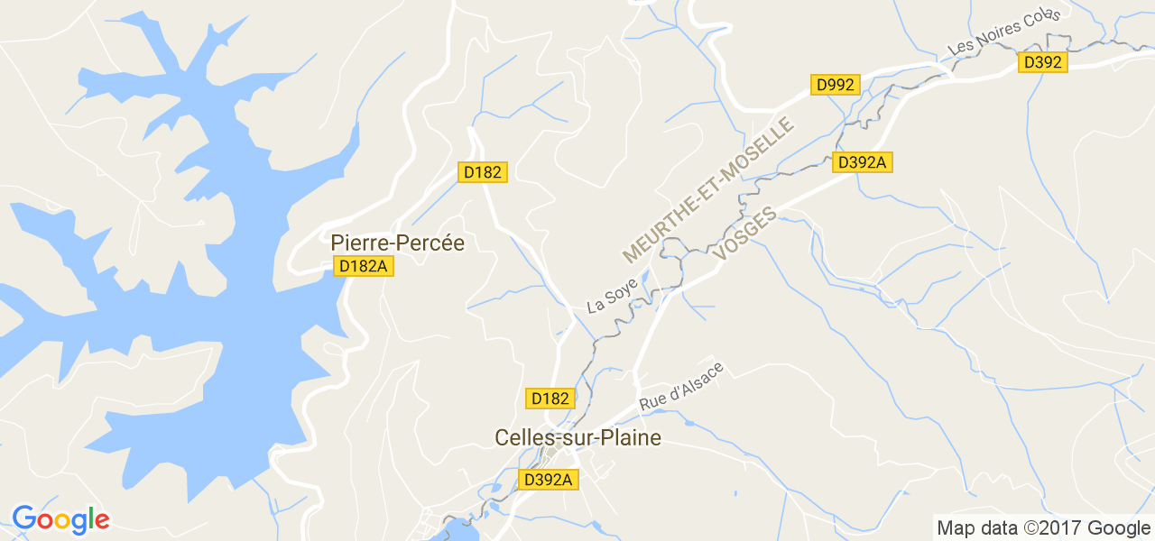 map de la ville de Celles-sur-Plaine