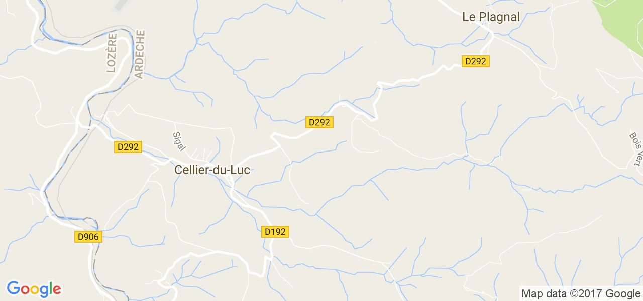 map de la ville de Cellier-du-Luc