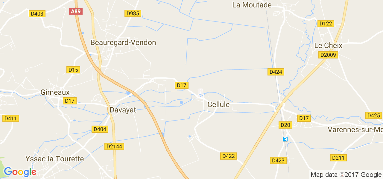 map de la ville de Cellule