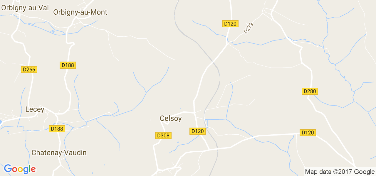 map de la ville de Celsoy