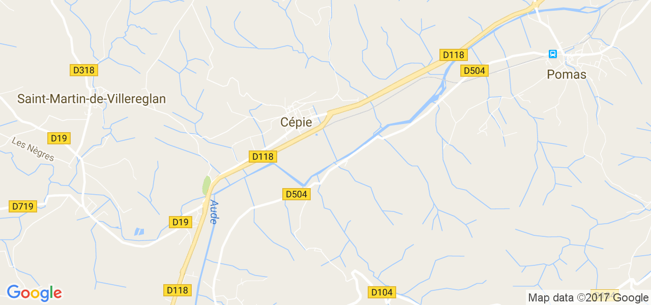 map de la ville de Cépie