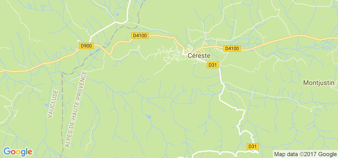 map de la ville de Céreste