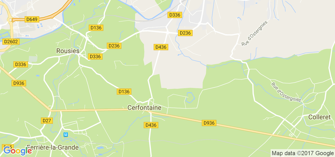 map de la ville de Cerfontaine