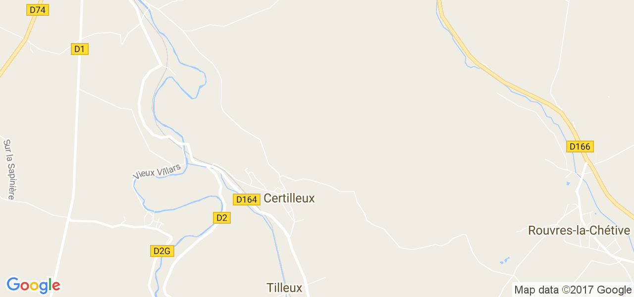 map de la ville de Certilleux