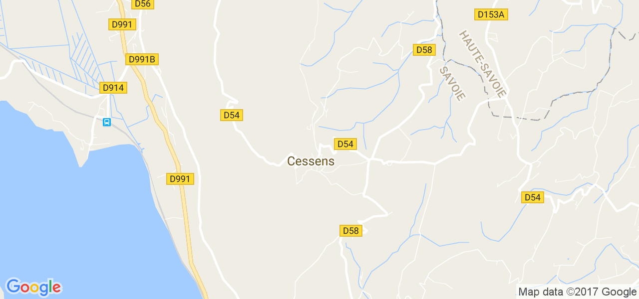 map de la ville de Cessens