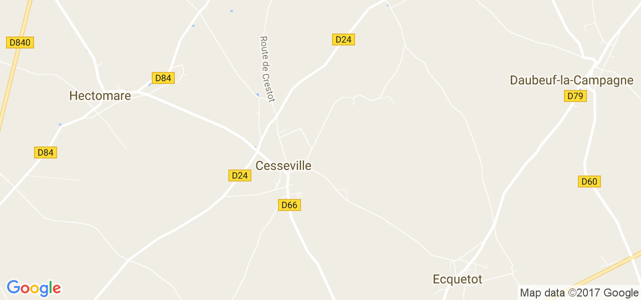 map de la ville de Cesseville