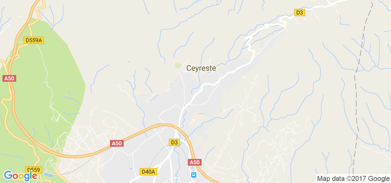 map de la ville de Ceyreste