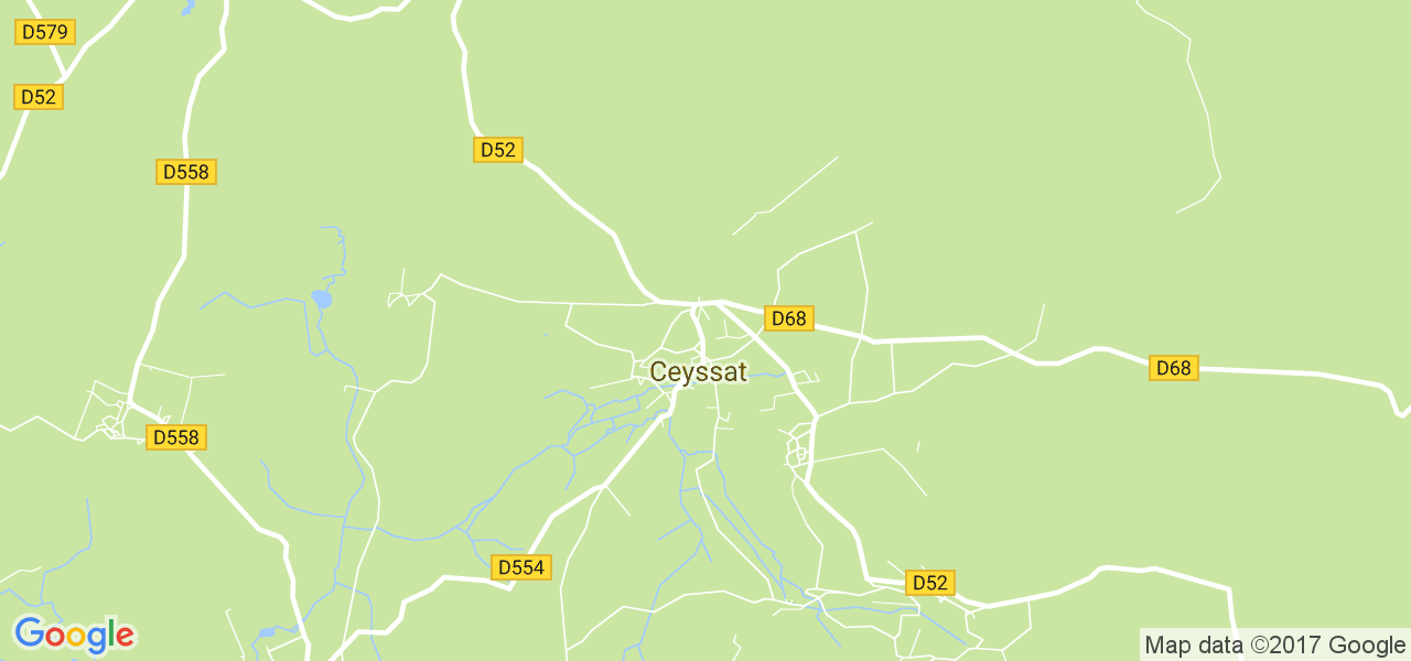 map de la ville de Ceyssat