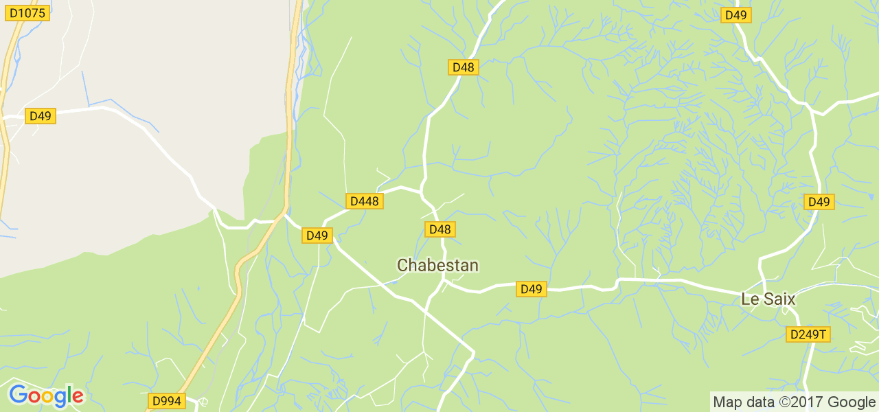 map de la ville de Chabestan