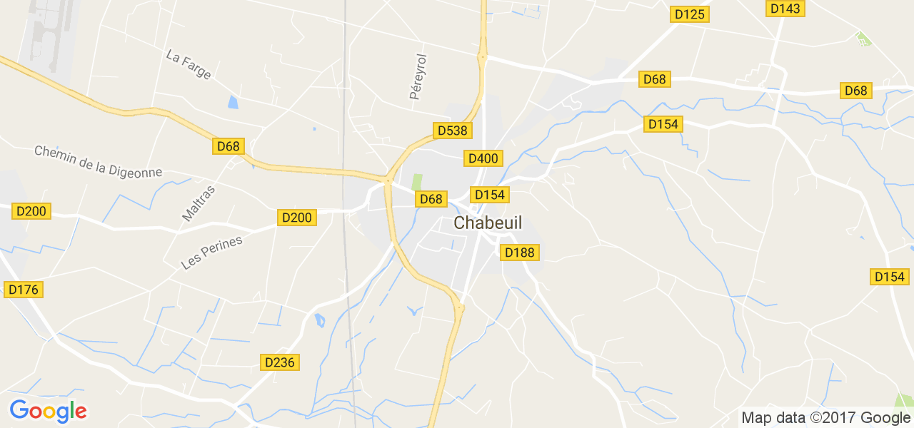 map de la ville de Chabeuil