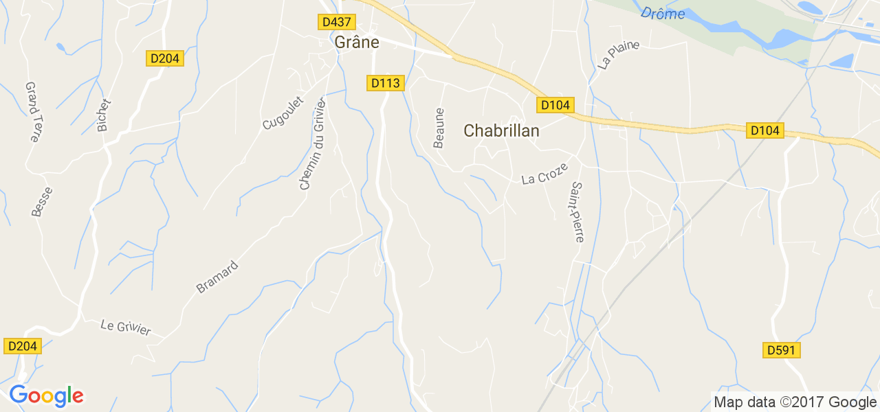 map de la ville de Chabrillan