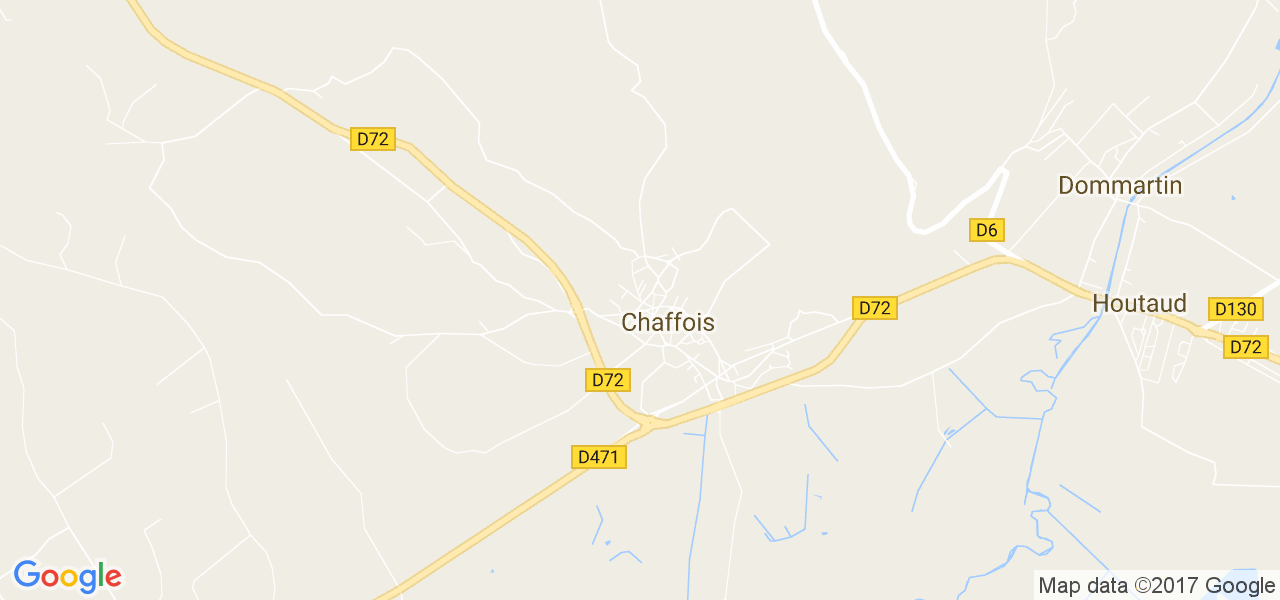 map de la ville de Chaffois