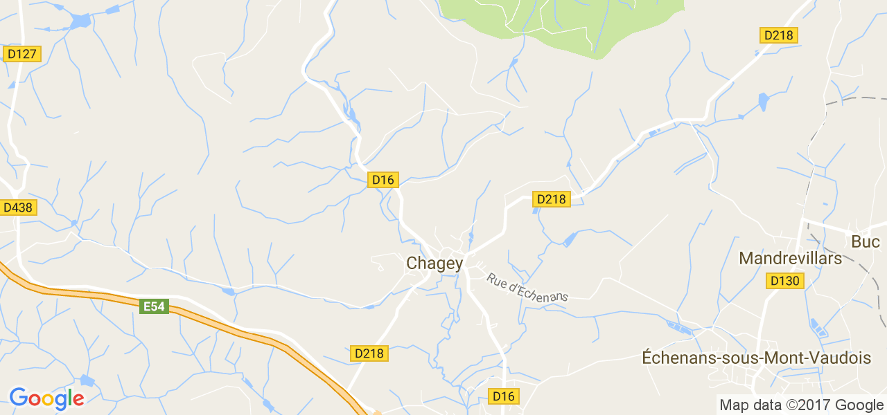 map de la ville de Chagey