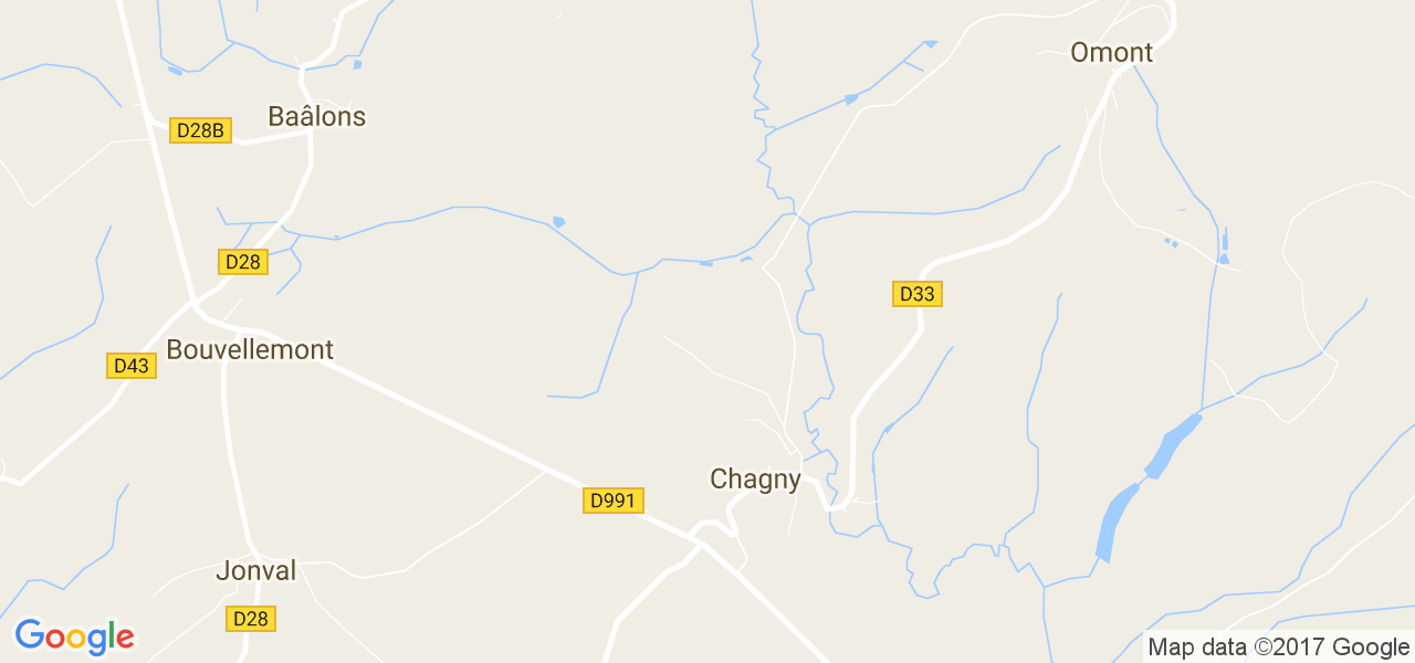 map de la ville de Chagny