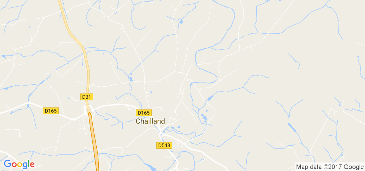 map de la ville de Chailland