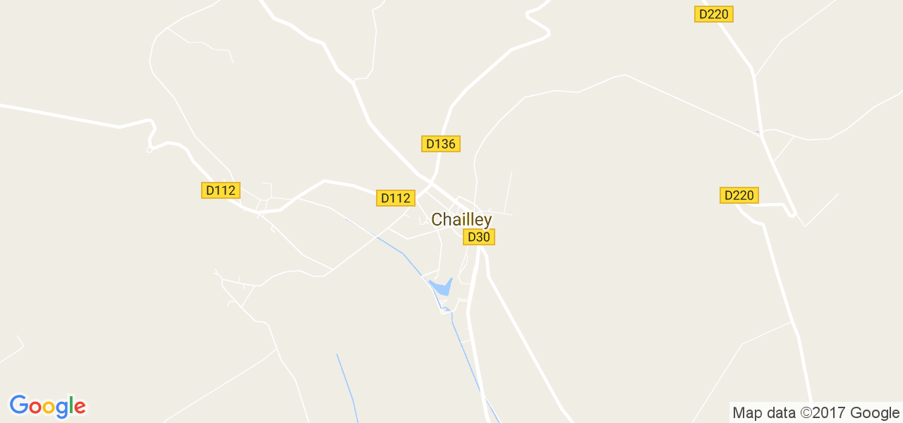 map de la ville de Chailley