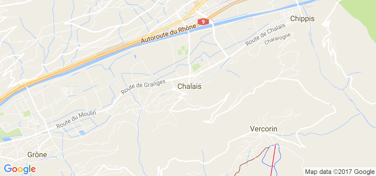 map de la ville de Chalais