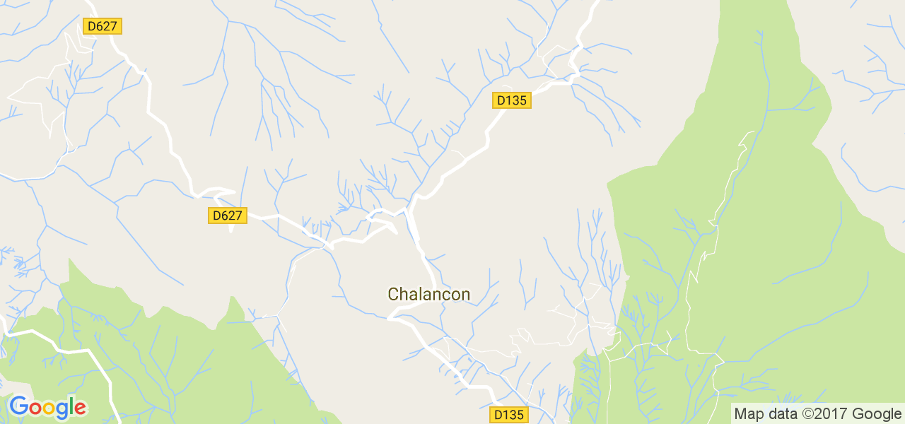 map de la ville de Chalancon