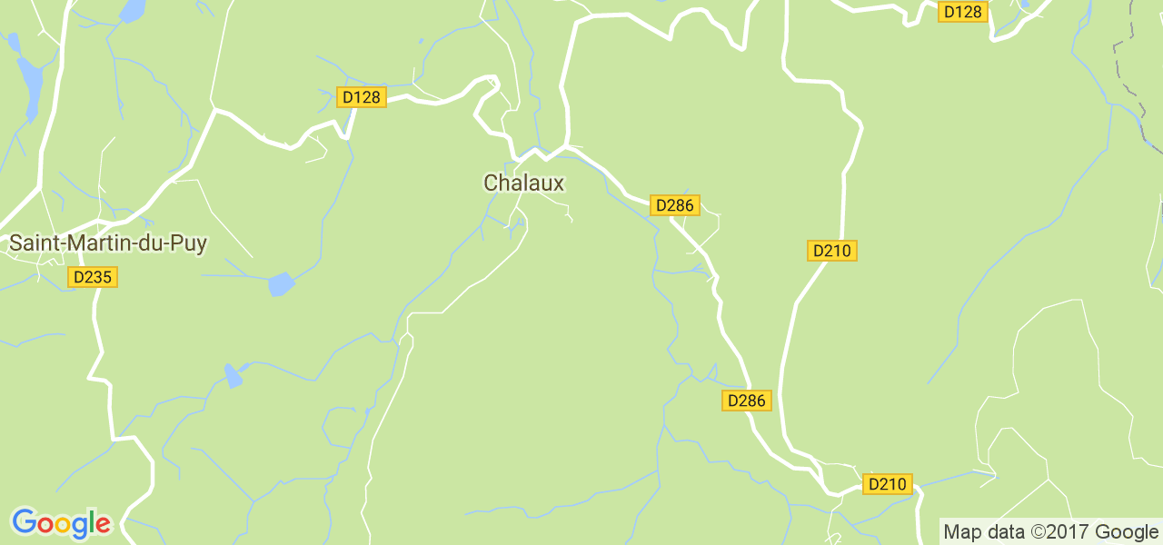 map de la ville de Chalaux