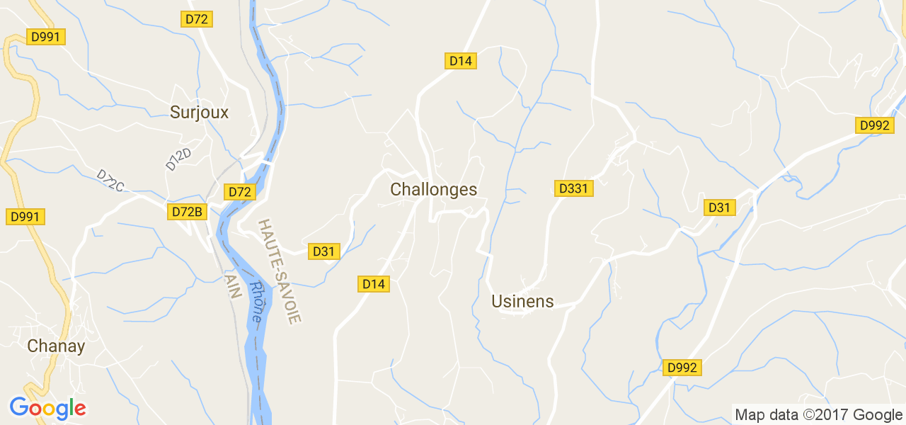 map de la ville de Challonges