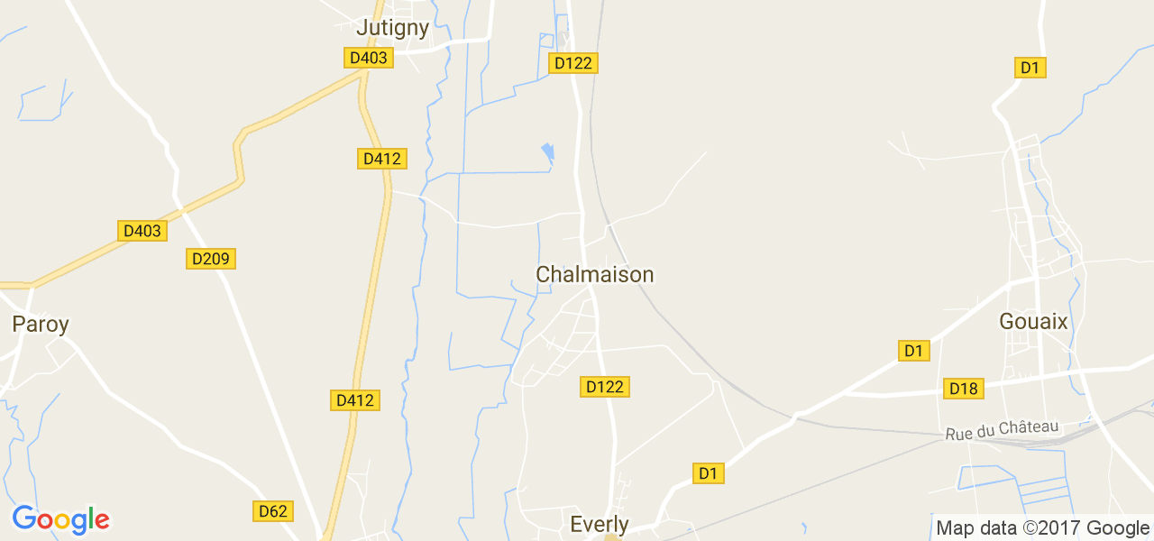 map de la ville de Chalmaison