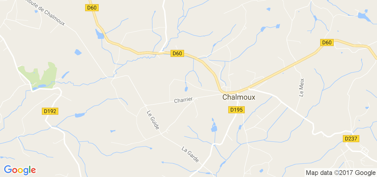 map de la ville de Chalmoux