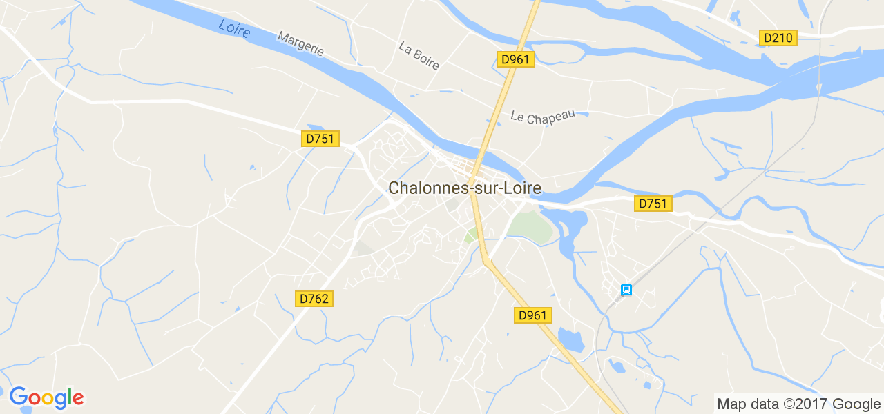 map de la ville de Chalonnes-sur-Loire