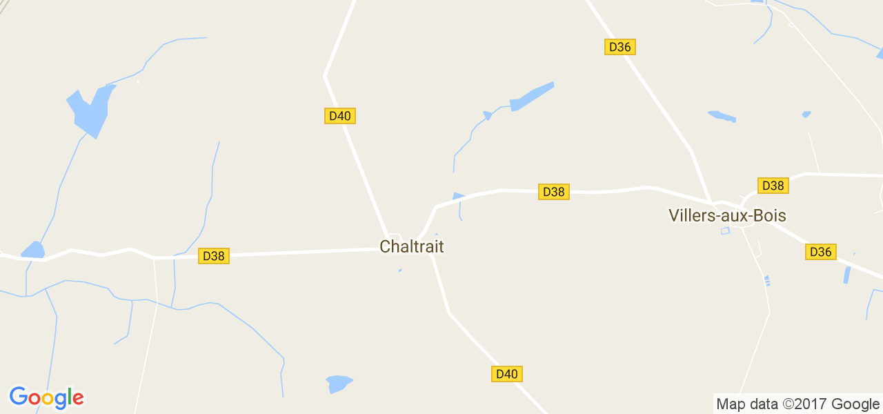 map de la ville de Chaltrait