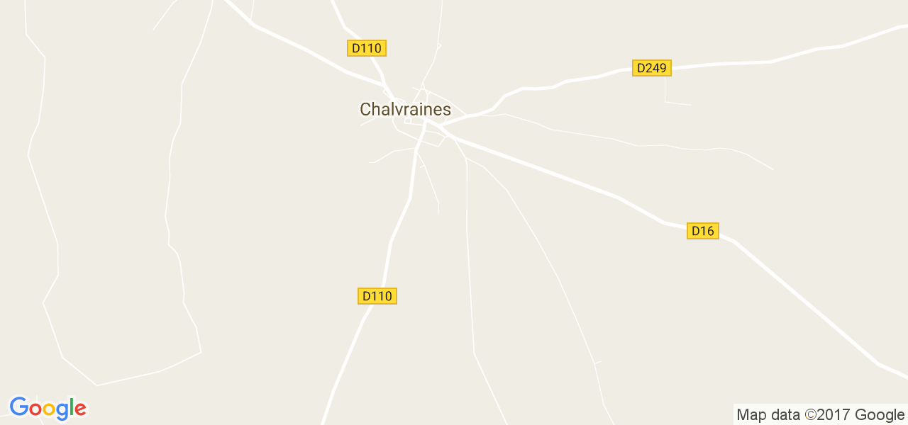 map de la ville de Chalvraines