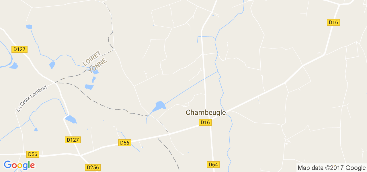 map de la ville de Chambeugle