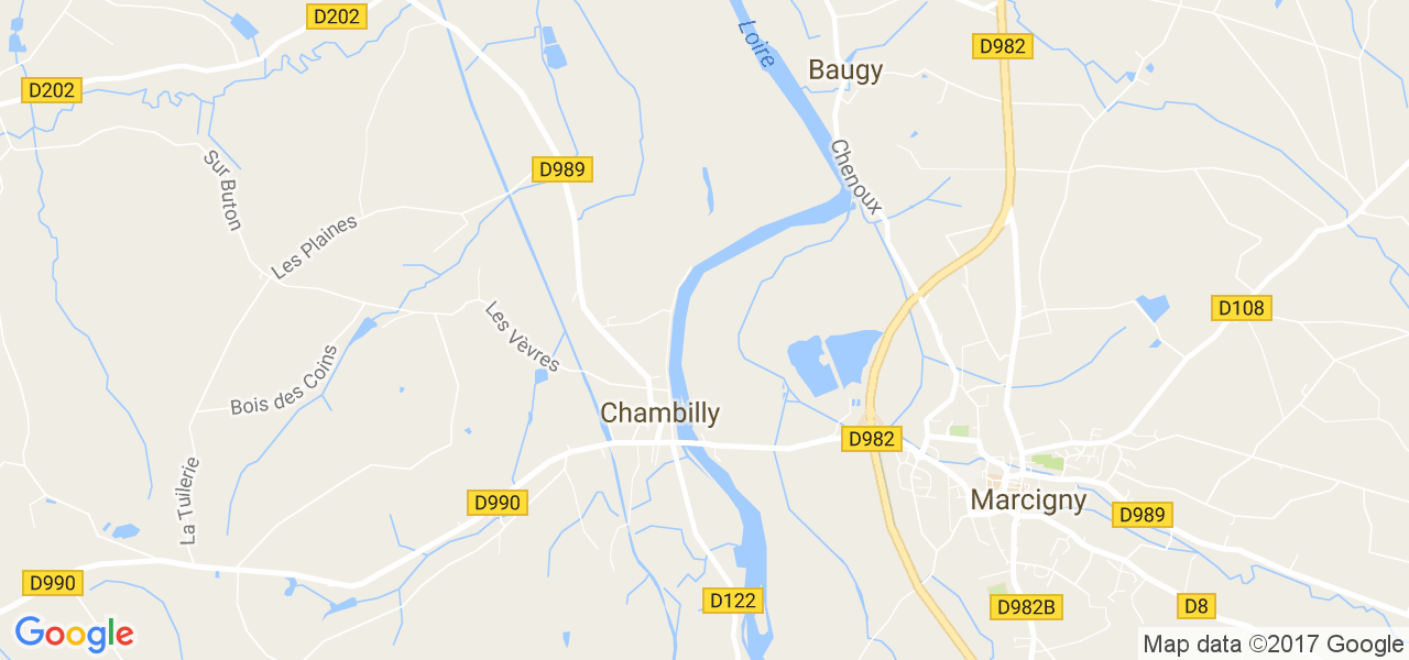 map de la ville de Chambilly