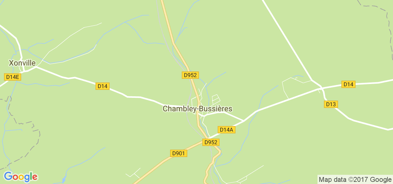 map de la ville de Chambley-Bussières