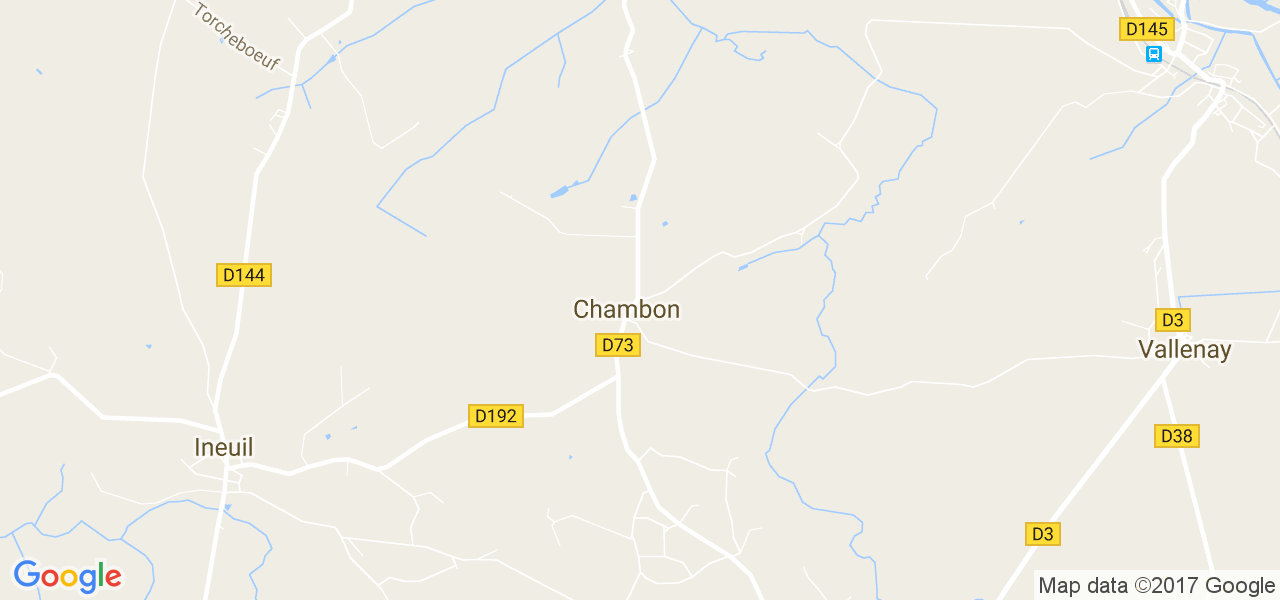 map de la ville de Chambon