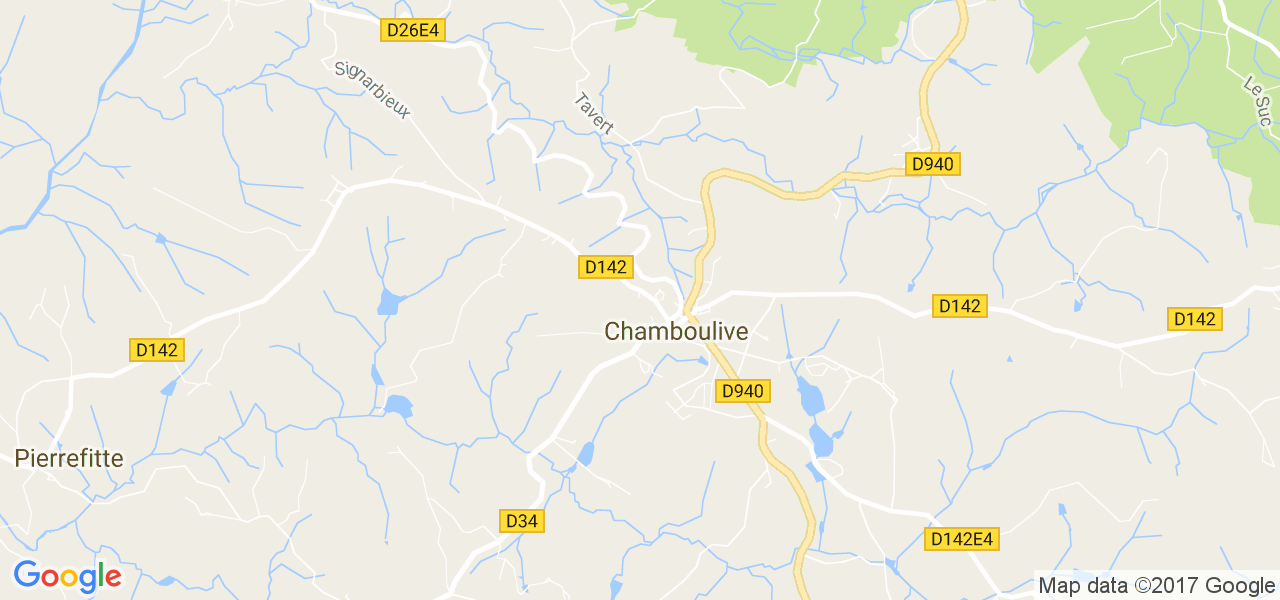 map de la ville de Chamboulive