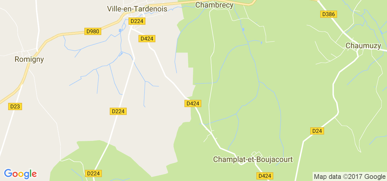 map de la ville de Chambrecy