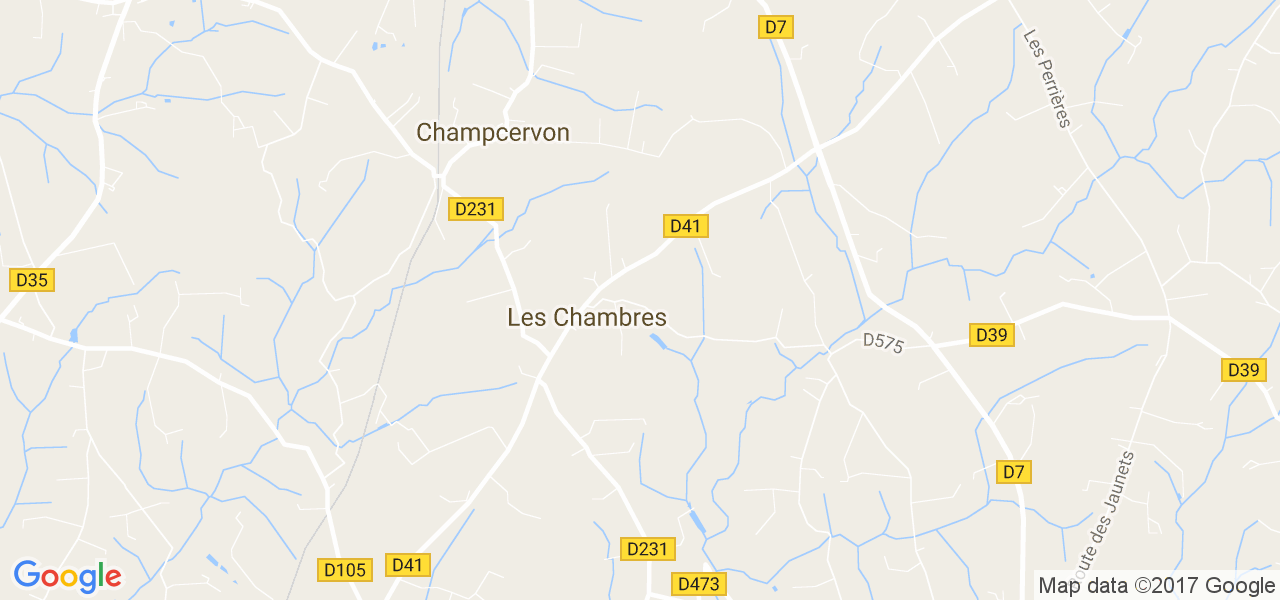 map de la ville de Chambres