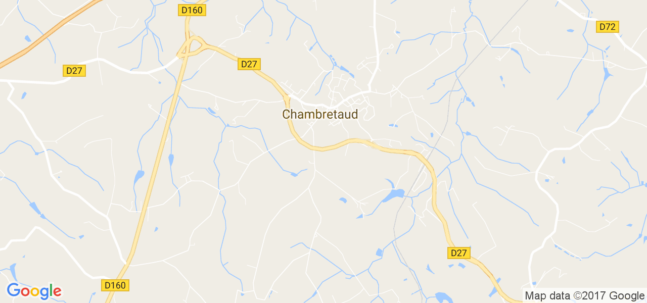 map de la ville de Chambretaud